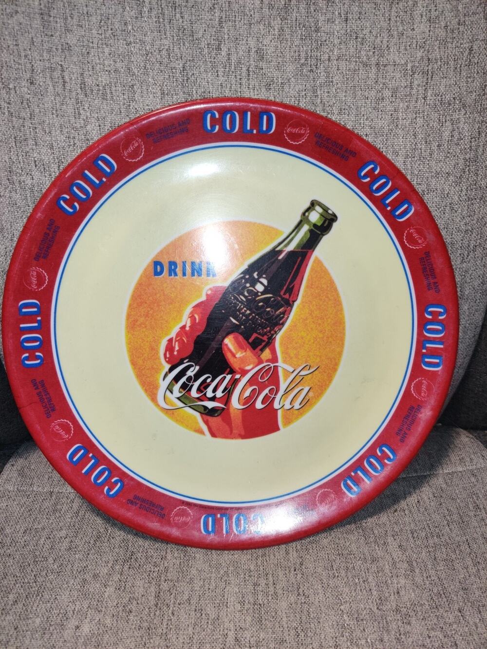 Coca Cola Vintage Old Dinner Plastic Plate 10 1/4" By Gibson Lot of 10